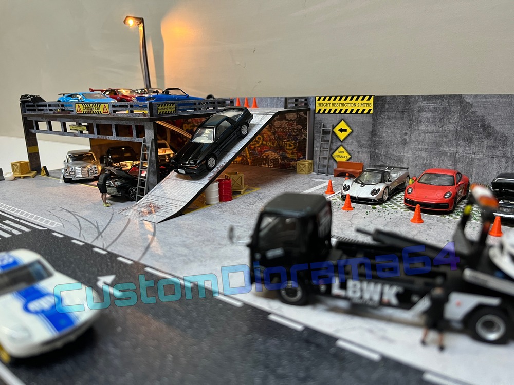 1:64 - Rocket Bunny ve Katlı Garaj Diorama