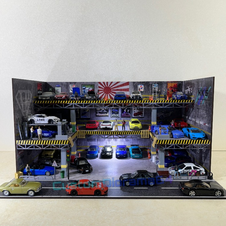 1:64 - Speedway Diorama Garaj