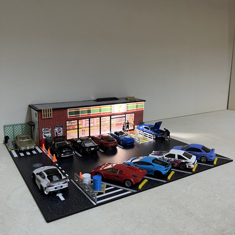1:64 Ölçek - 7 ELEVEN Market Diorama