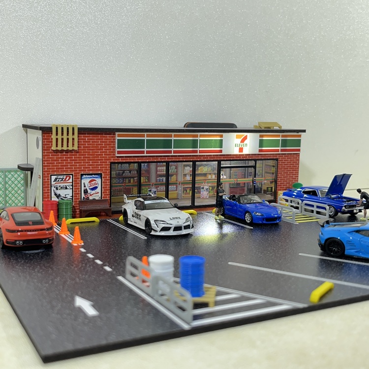 1:64 Ölçek - 7 ELEVEN Market Diorama