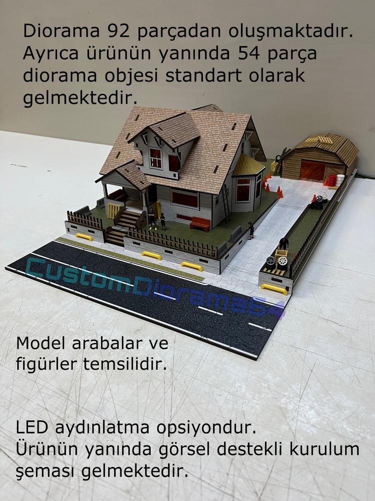 1:64 Ölçek - Toretto House Diorama