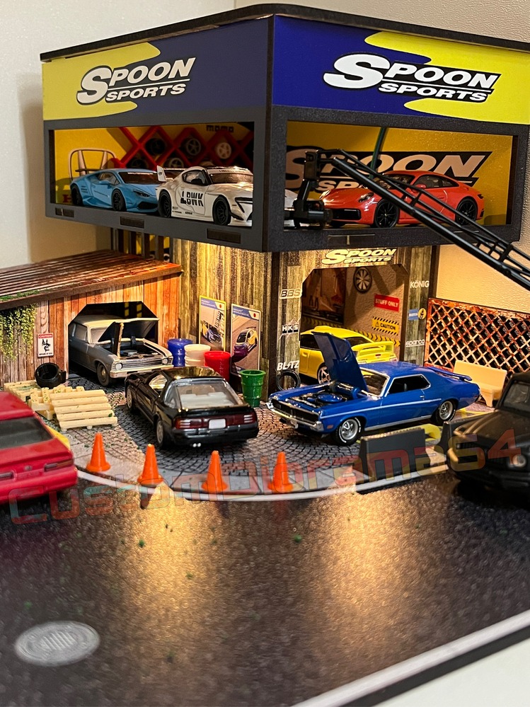 1:64 Ölçek - Spoon Diorama Garaj