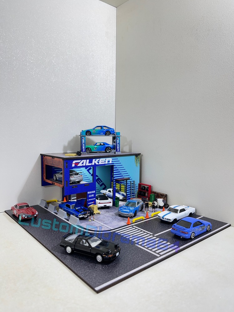 1:64 Ölçek - FALKEN Diorama Garaj