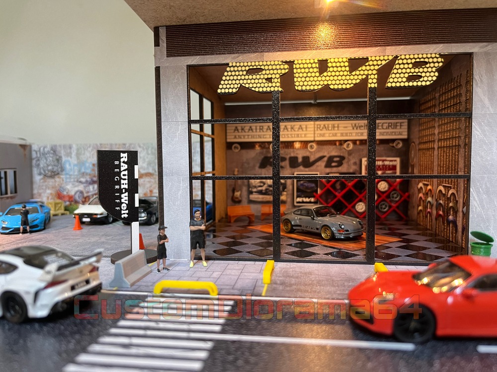 1:64 - RWB Showroom & Garaj Diorama