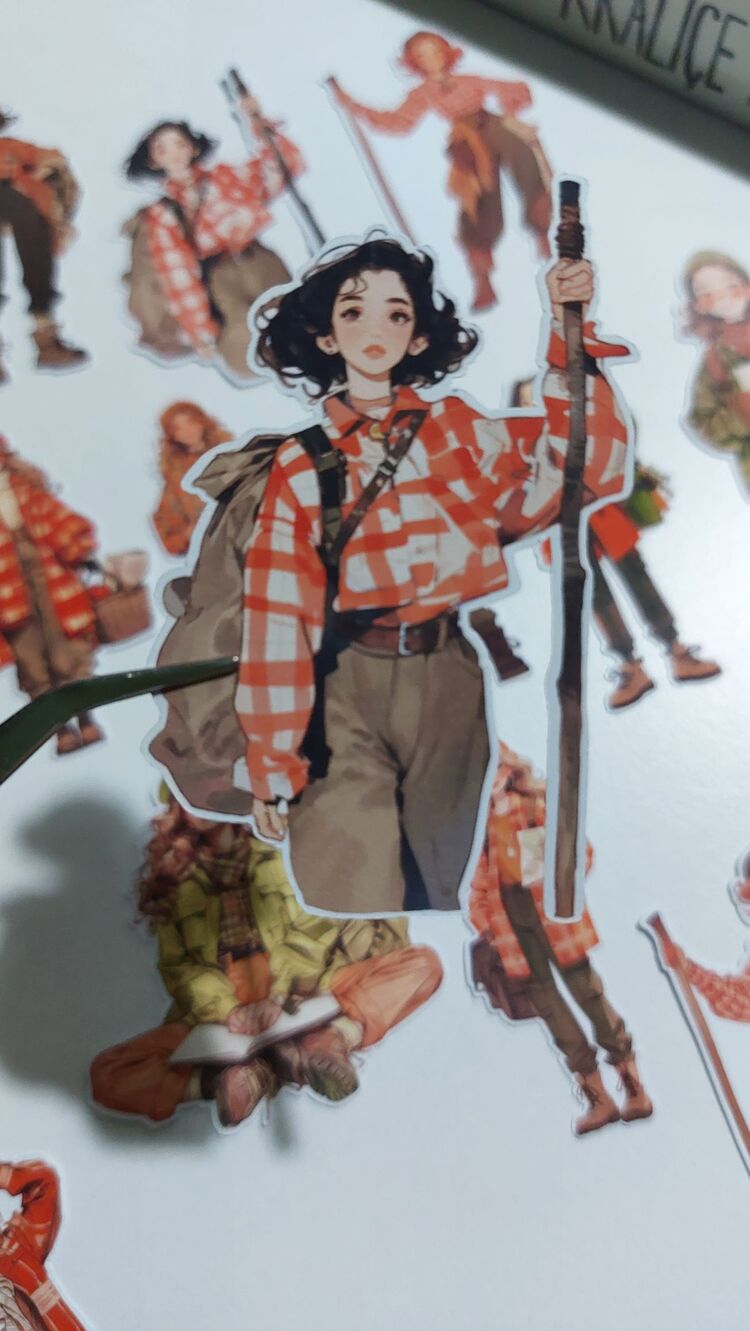 Autumn hike sticker