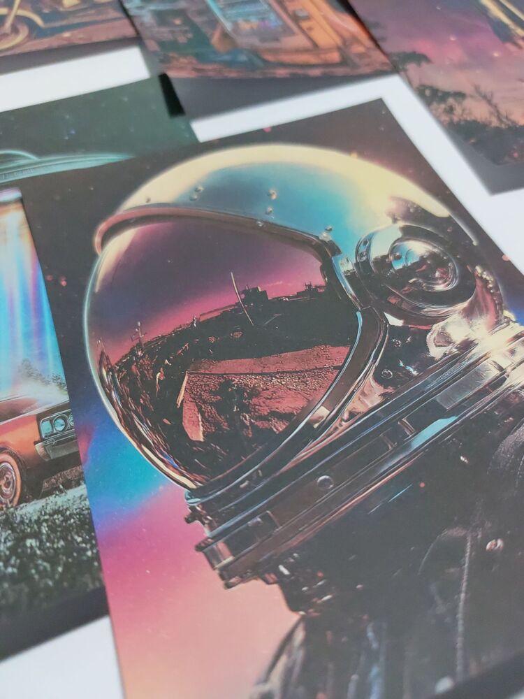 Retro space paper