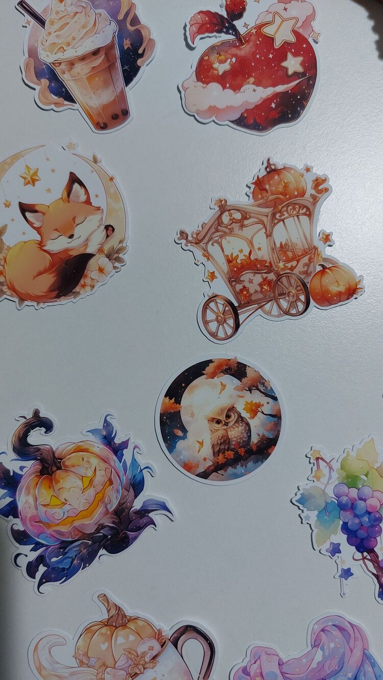 Celestial fall sticker 