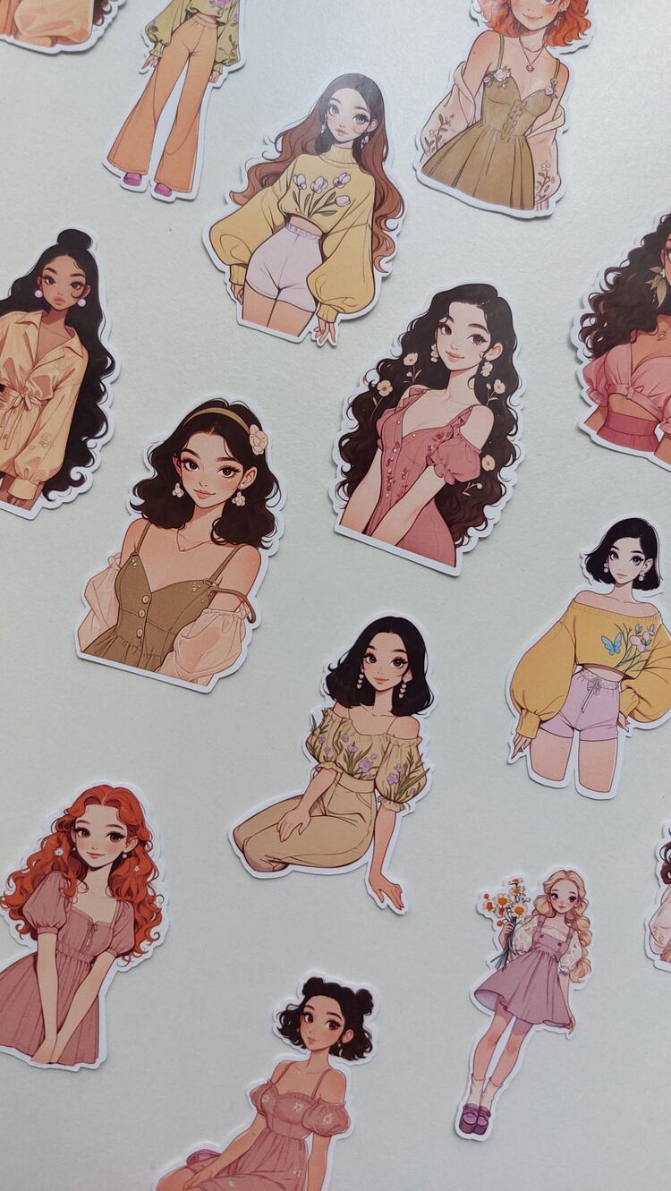 Soft girl sticker