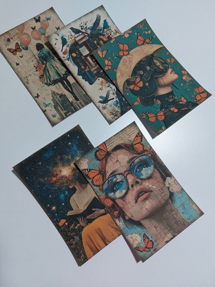 Surreal lady paper