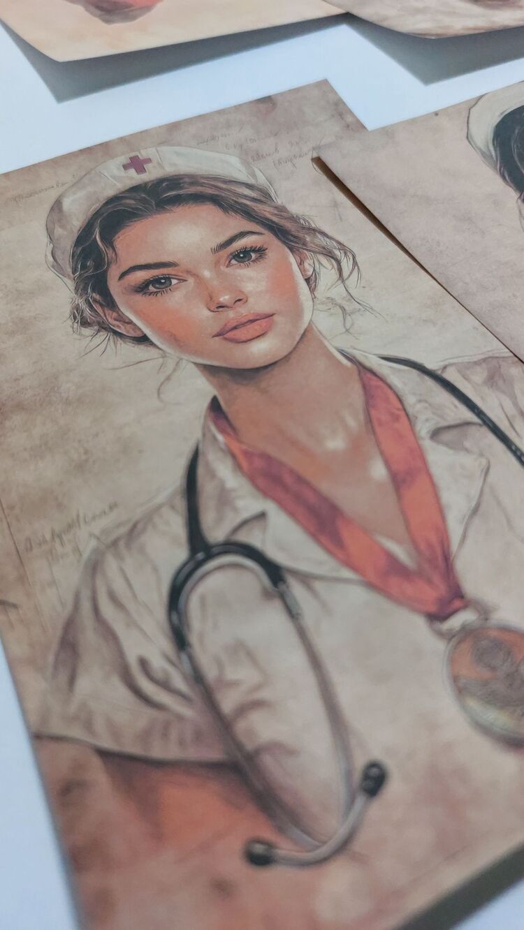 Vintage nurses paper