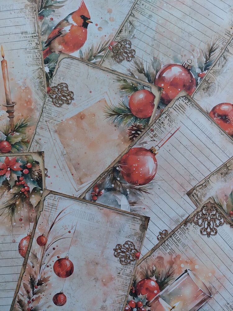 Vintage xmas sticker 