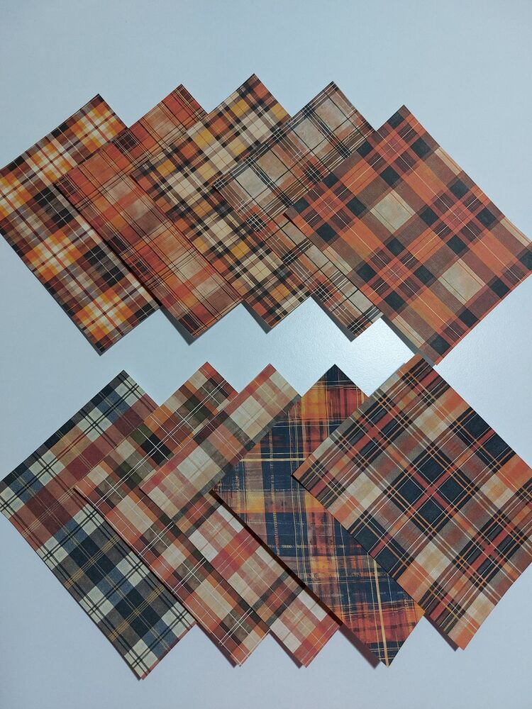 Autumn plaid sticker