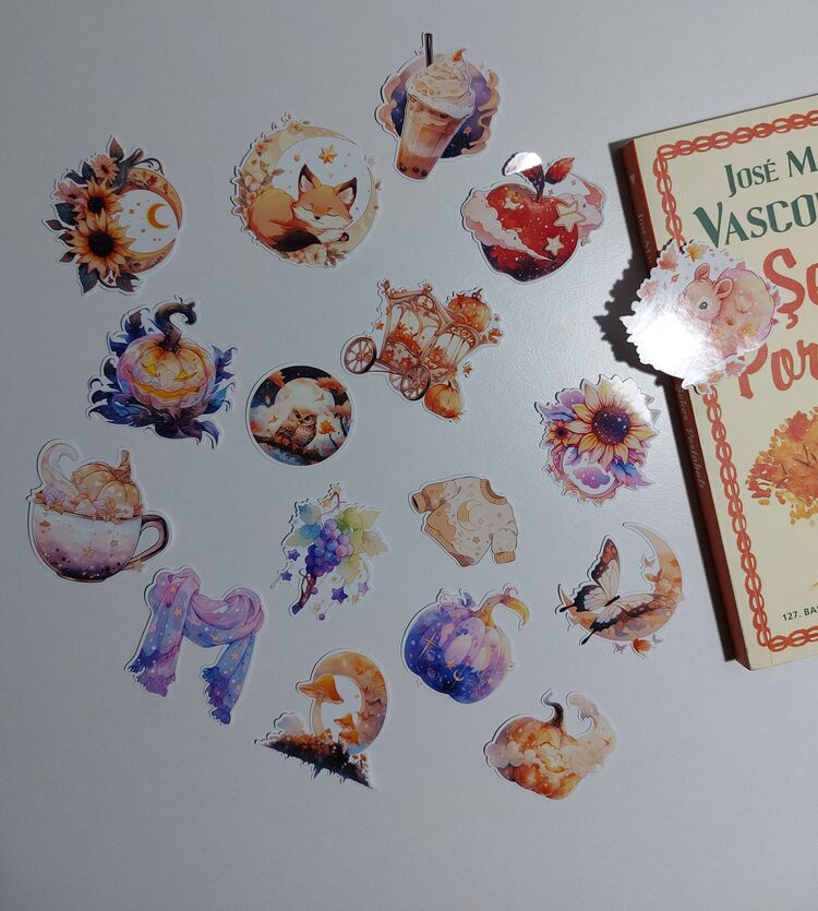 Celestial fall sticker 
