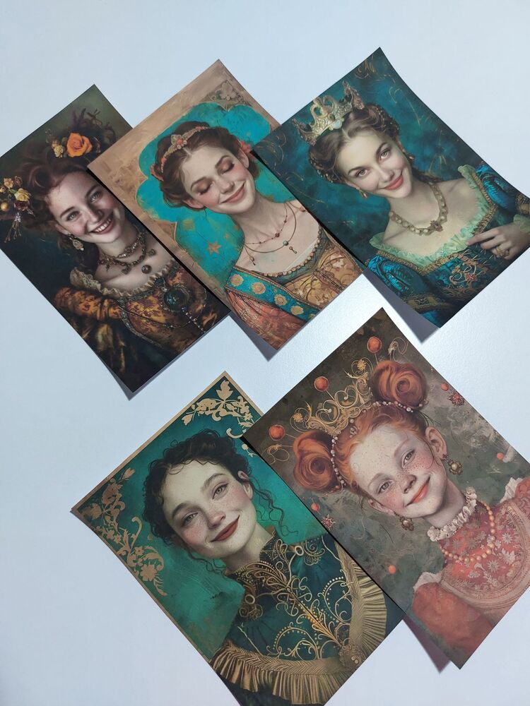 Smiling lady paper