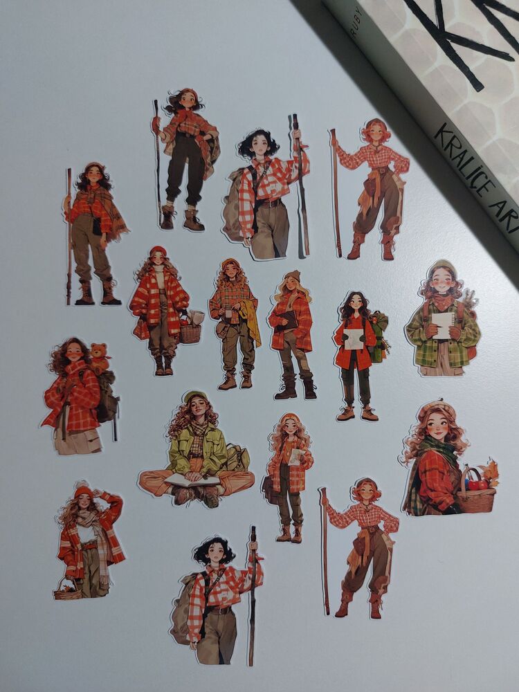 Autumn hike sticker