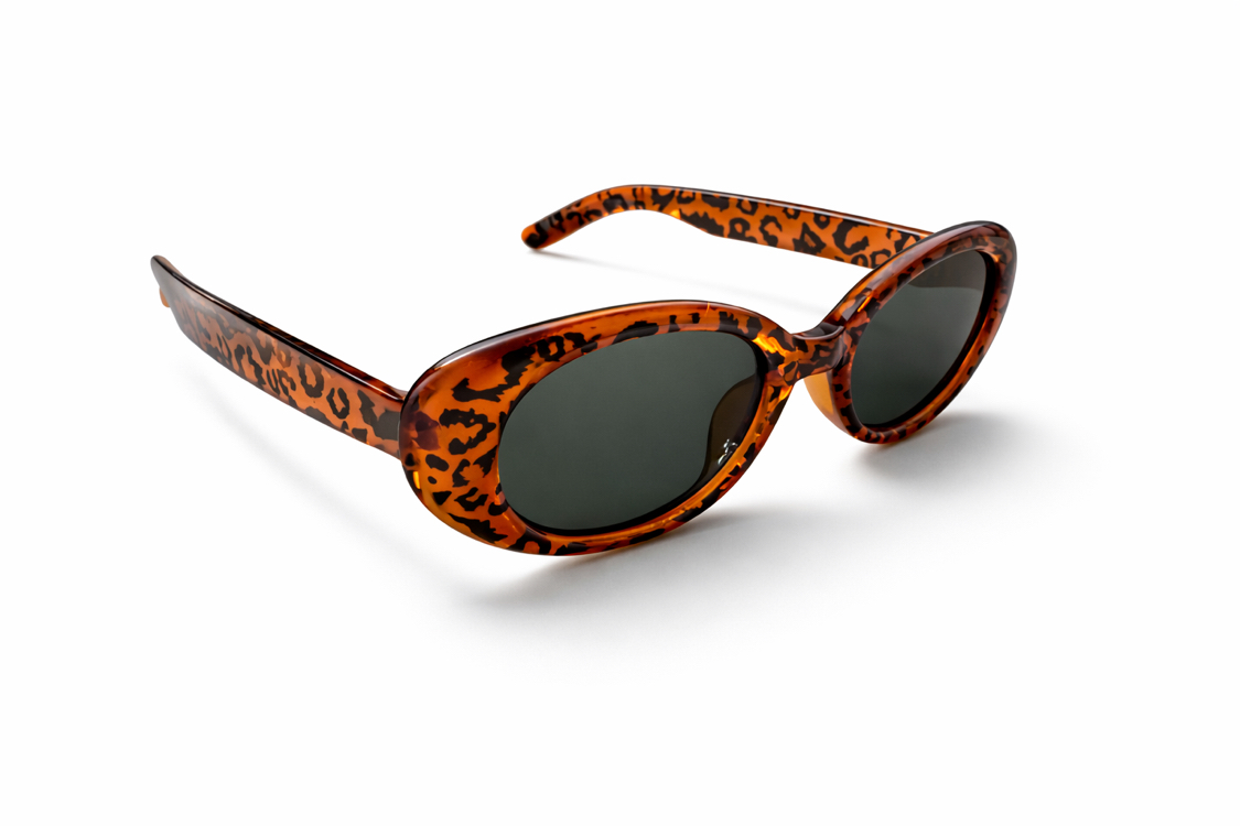 Oval Tortoiseshell Güneş Gözlüğü
