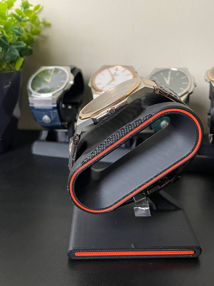 Hislon Erkek Rose Gold Deri Saat