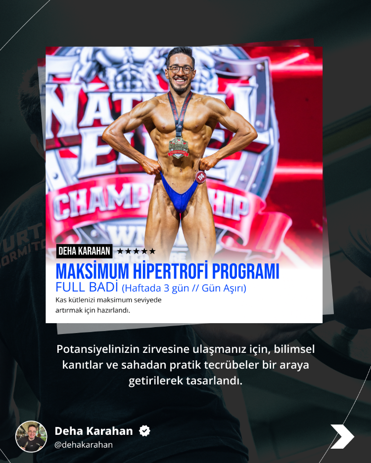 Maksimum Hipertrofi Programı: FULL BADİ (GÜN AŞIRI VEYA 3 GÜN) 