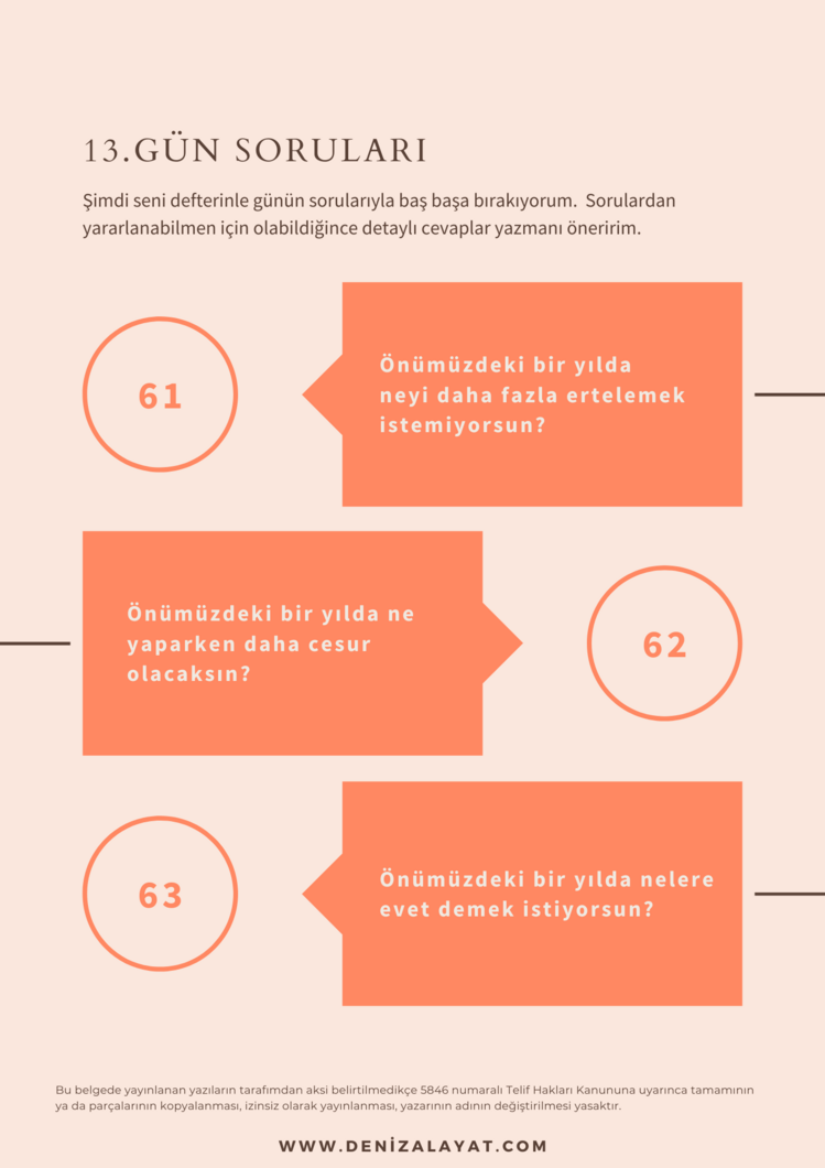 101 Soruyla Kendini Keşfet (Aldığın Gün Elinde)