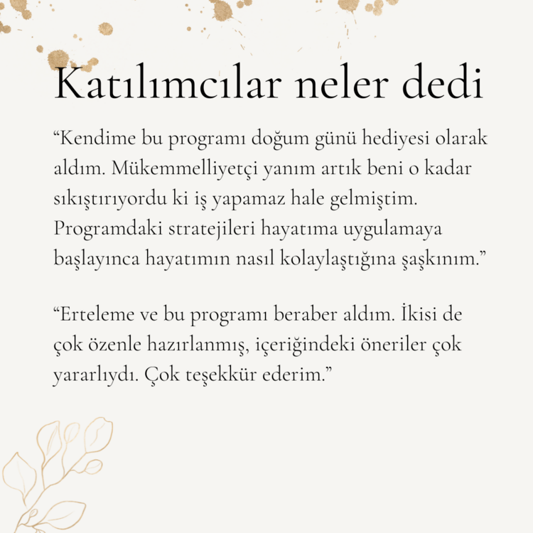 Yetersizlik Duygusundan Kurtul (Aldığın Gün Elinde)