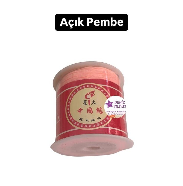 Paraşüt İpi 0,8 mm Açık Pembe