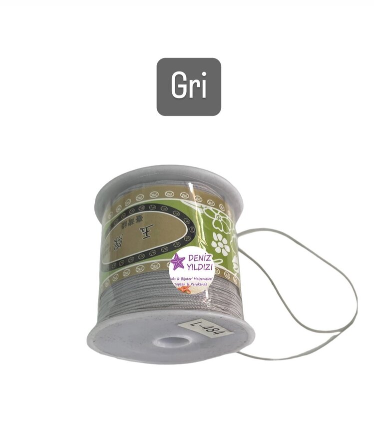 Paraşüt İpi 0,8 mm Gri