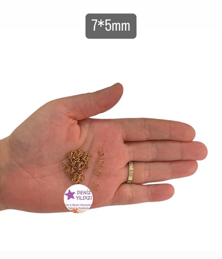 ÇELİK YUVARLAK HALKA 7*5 SARI