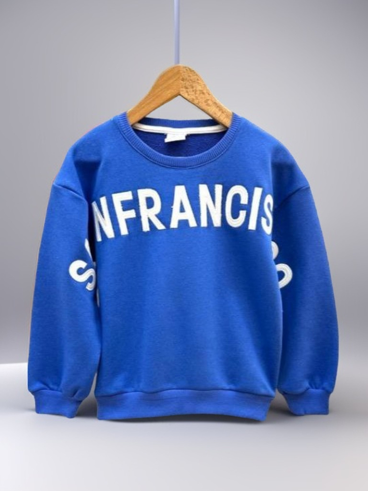 Erkek Çocuk Yazı Detaylı Sweatshirt