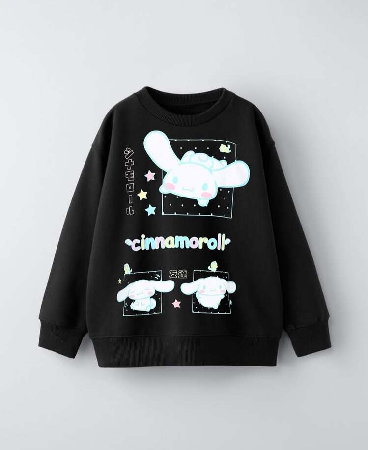 Kız Çocuk Cinnamoroll Baskılı Sweatshirt
