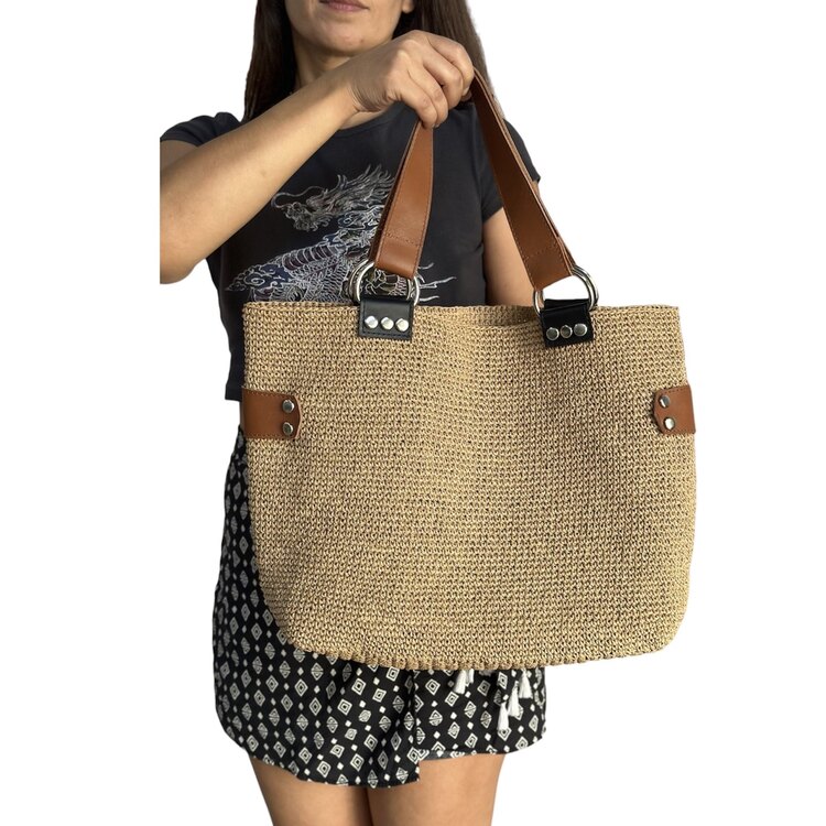 Kahve siyah çıtçıtlı askı 