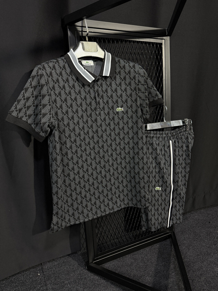 LACOSTE MONOGRAM ŞORTLU TAKIM