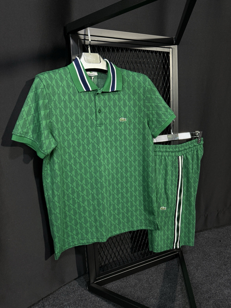 LACOSTE MONOGRAM ŞORTLU TAKIM