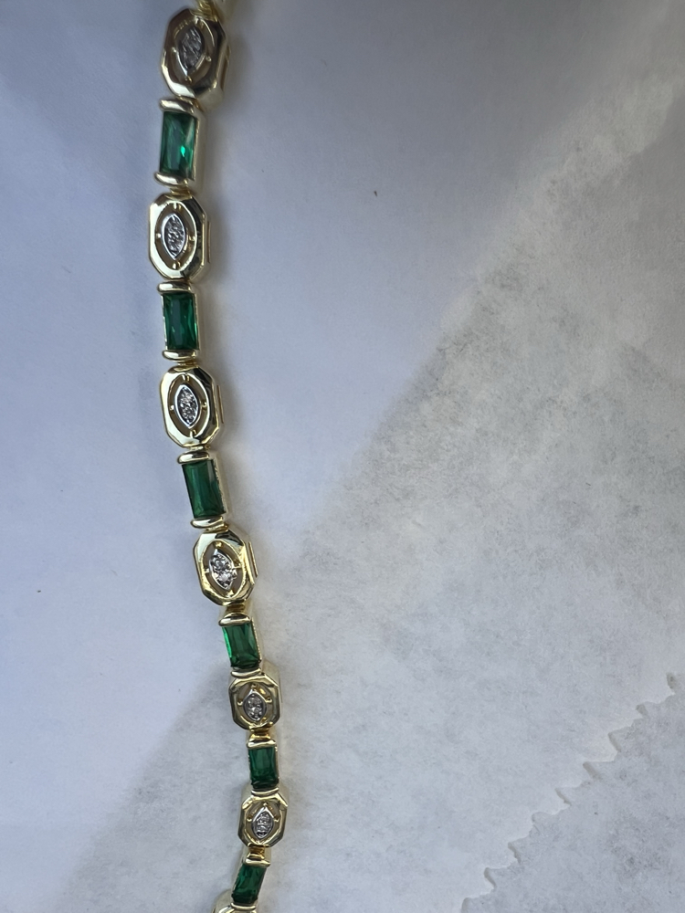 Emerald petite bileklik