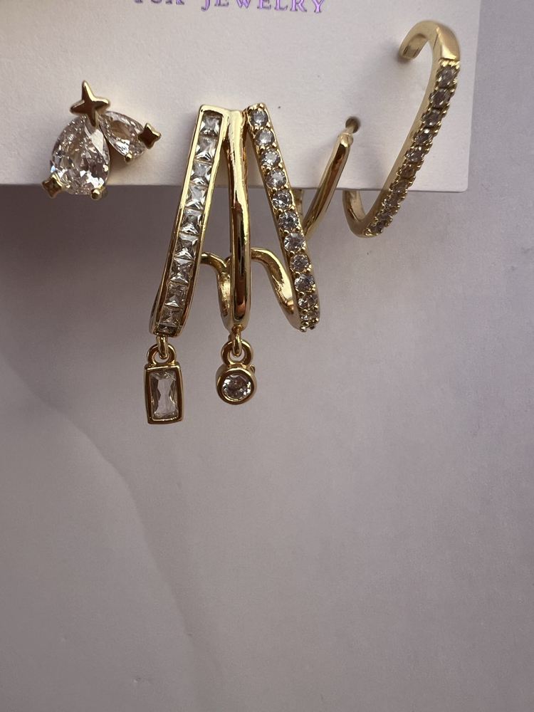 Üçlü set timeless küpe