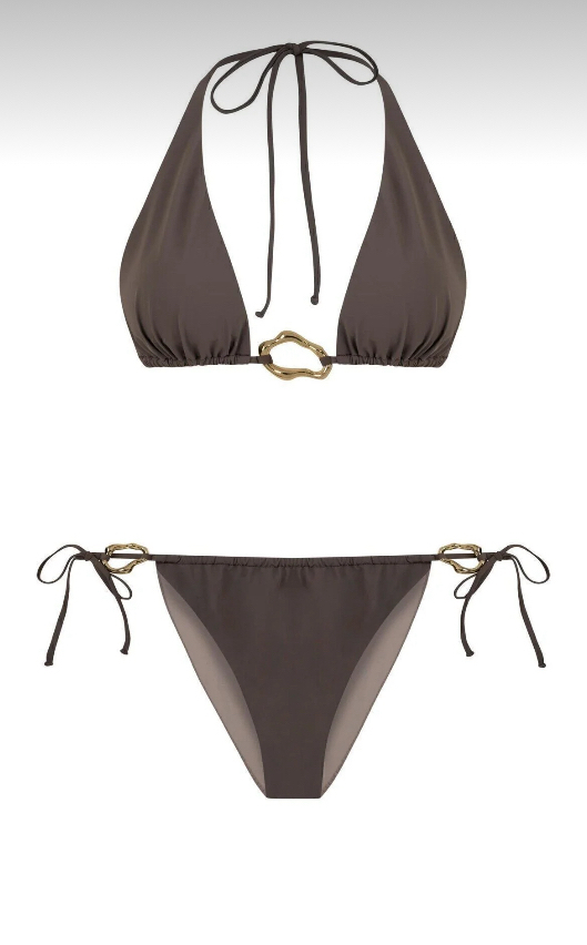 Aksesuarlı vizon bikini takımı