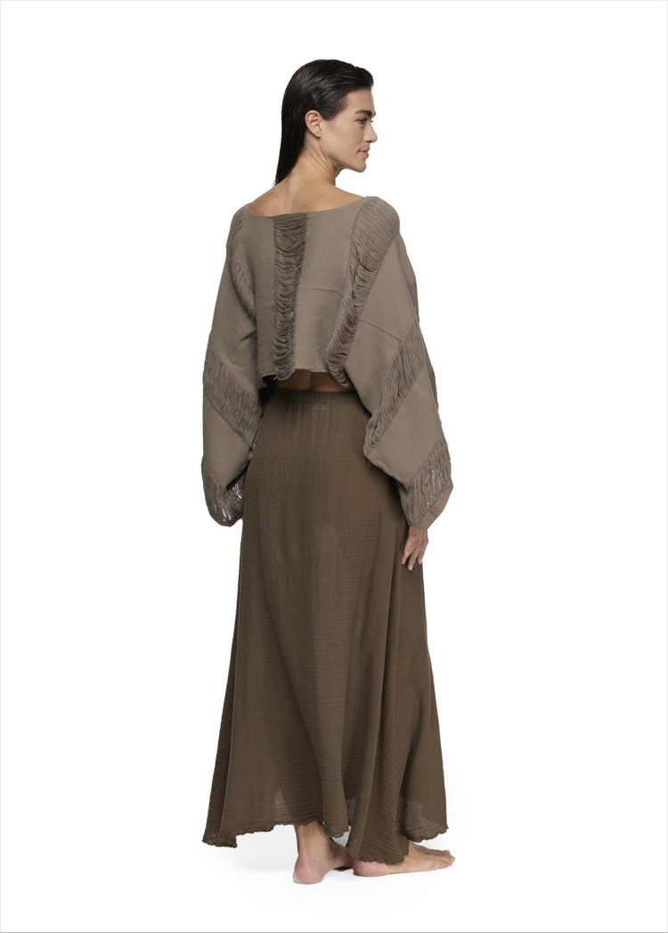Kahve boho bluz  9029