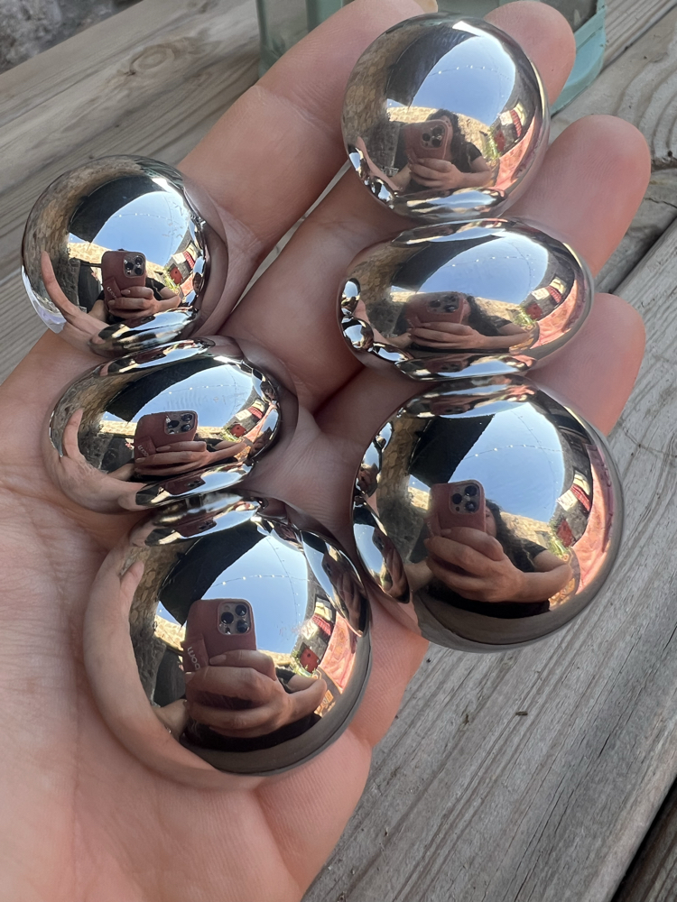 XL silver küpe