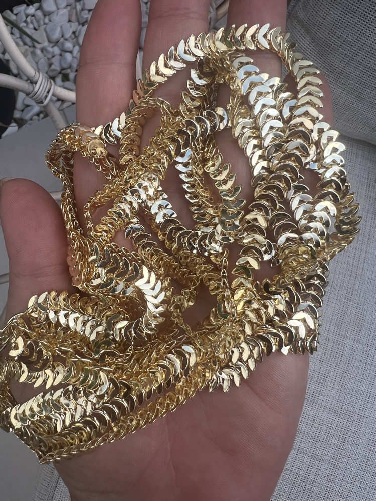 Leaves gold çoklu kolye