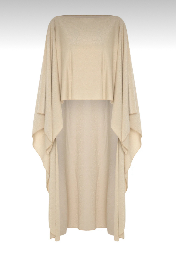 Gold lurex kaftan