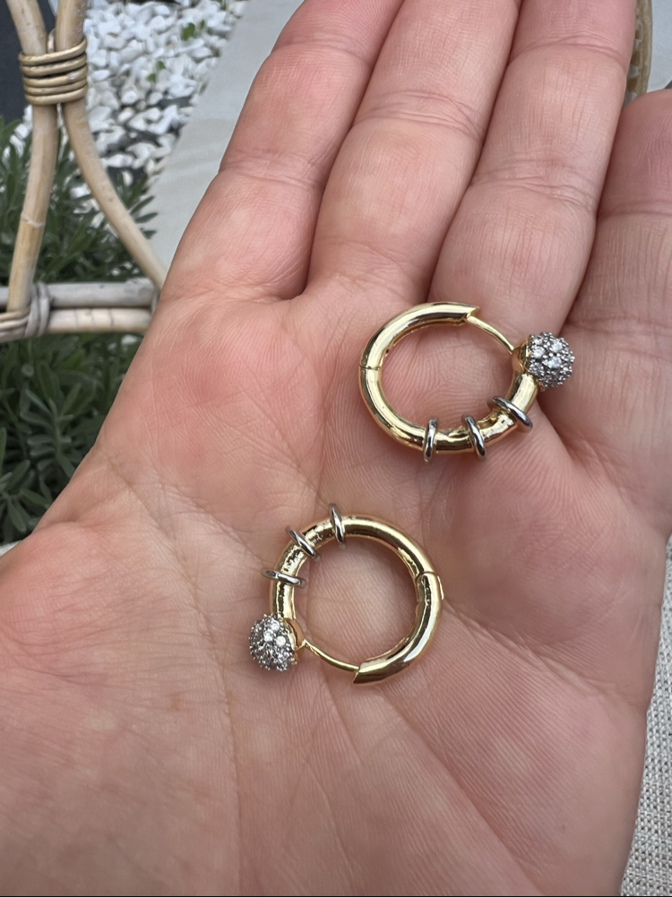 Circle rebel earring
