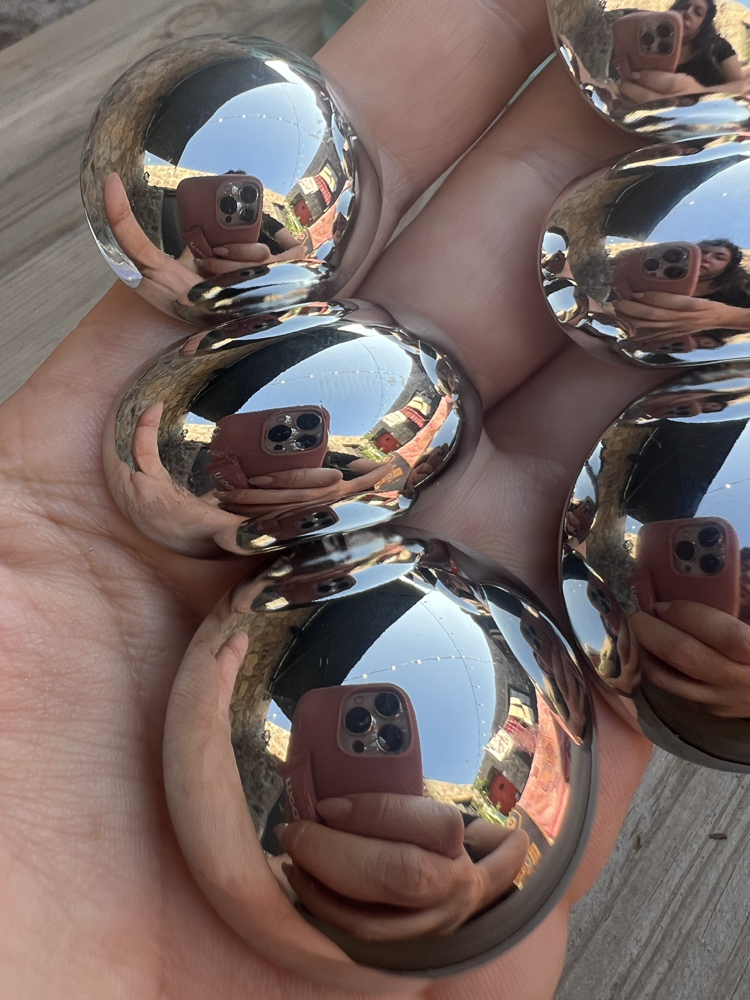 XL silver küpe