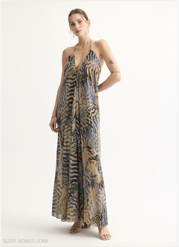 Signes liora maxi elbise ld1113