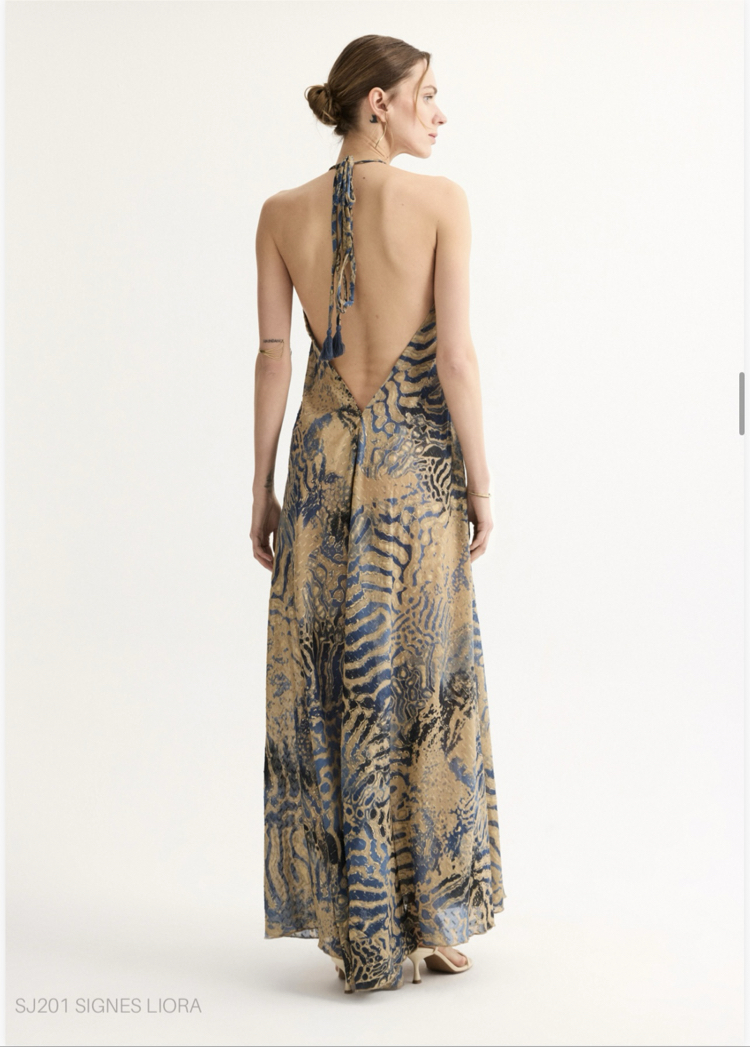 Signes liora maxi elbise ld1113