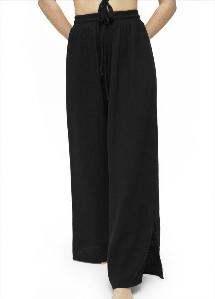 Siyah müslin pantolon 5020