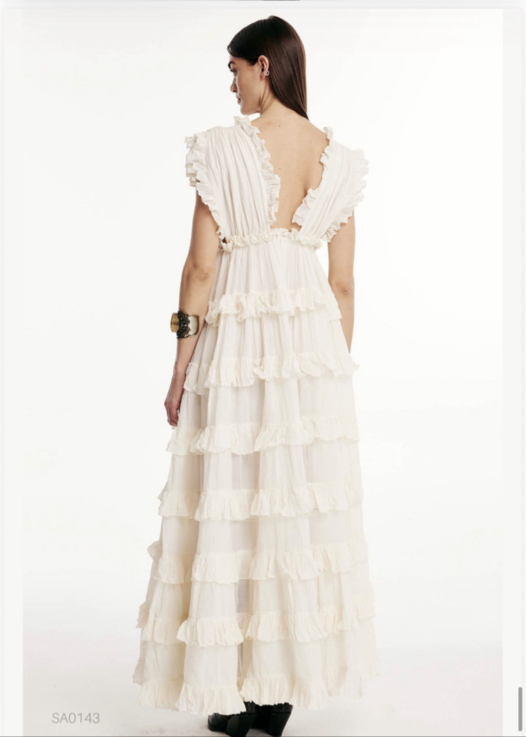 Paris maxi elbise sa0143