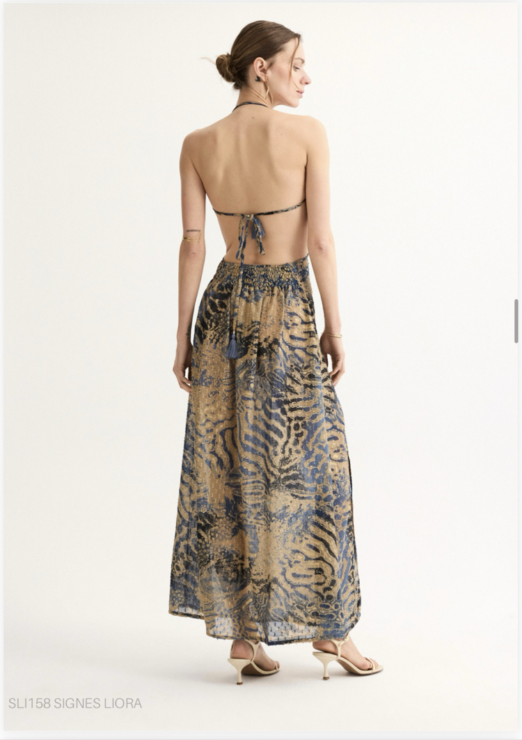 Signes liora maxi elbise SL158