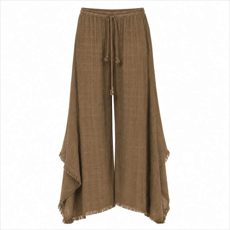 Kahve bohemian pantolon 5233
