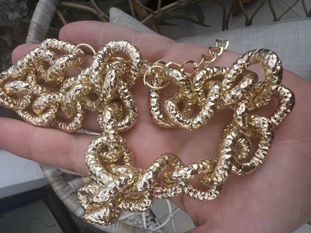 Surface gold büyük zincir kolye