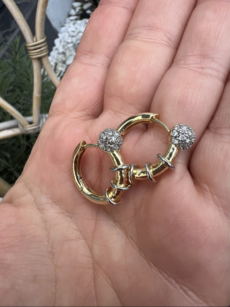 Circle rebel earring