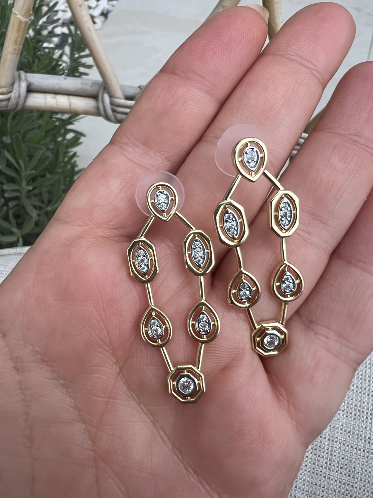 Double charm earring